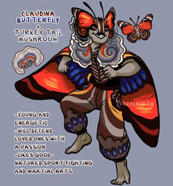 A bug-fairy design for an art challenge