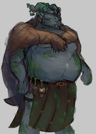 Concept art of Smargus, my DND Dragonborn character
